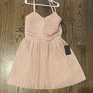 Katie J NYC Shimmering Pink Mini Dress